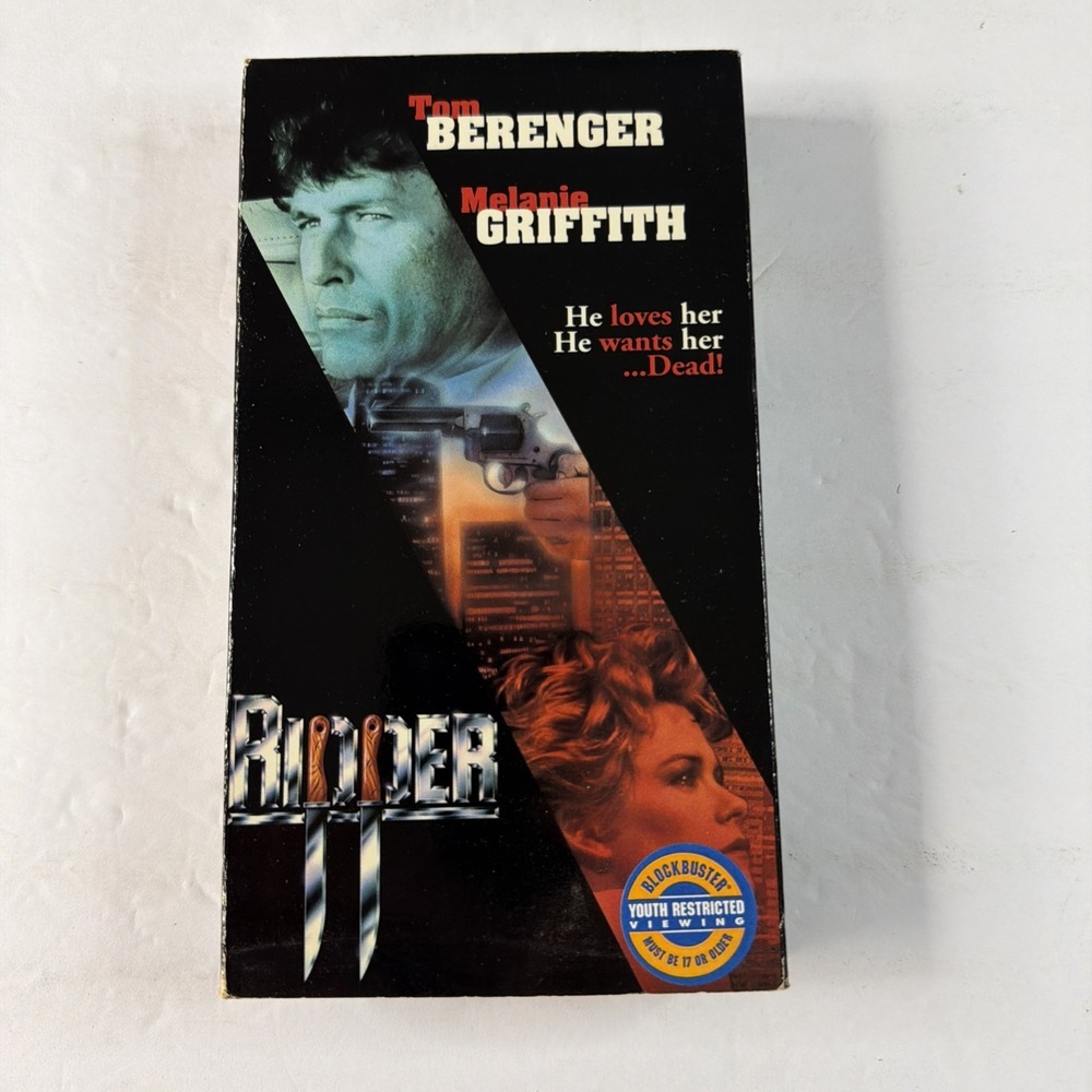 Ripper starring Tom Berenger Melanie Griffith VHS 1993 Blockbuster Video